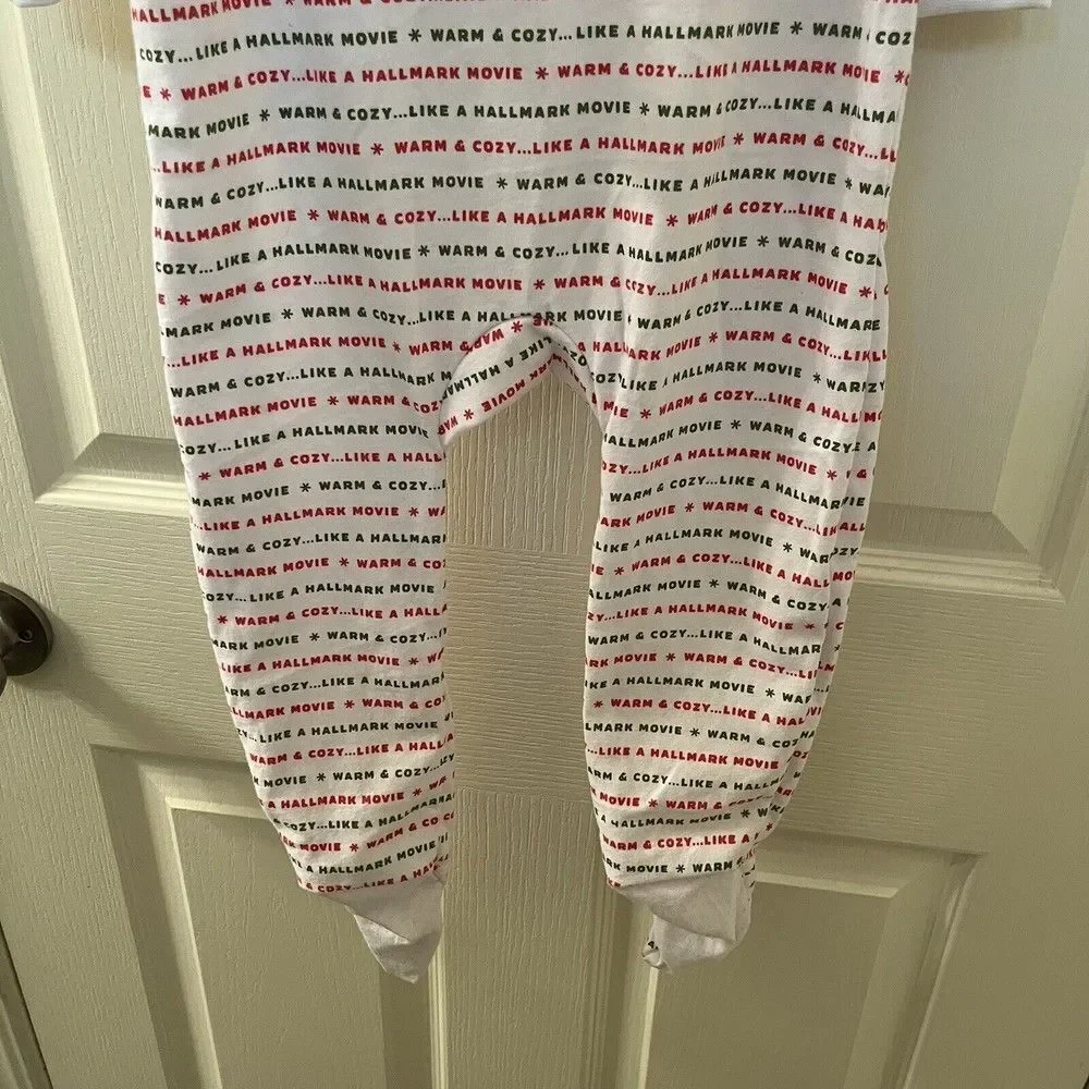 Hallmark Movie Channel Kids Footed Pajamas Footie Christmas Size 3T NWT